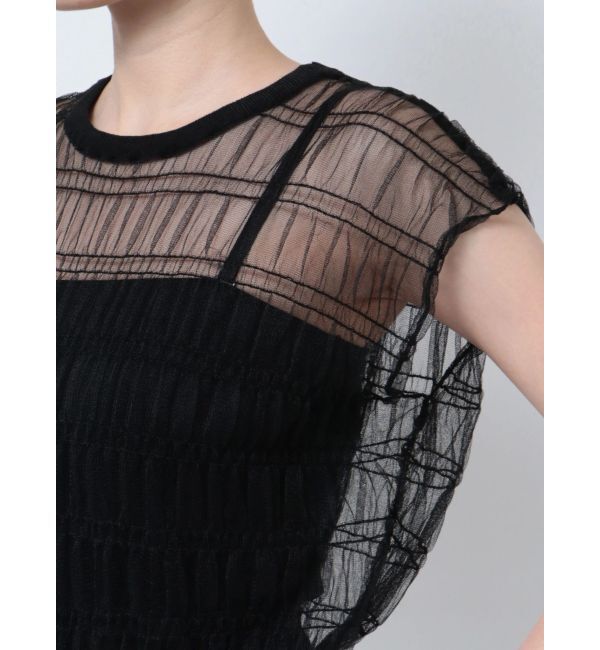 EMODA「シアーチュールニットタンクトップ」|タンクトップ|