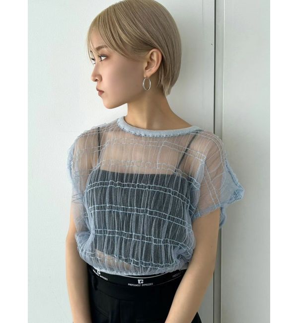 EMODA「シアーチュールニットタンクトップ」|タンクトップ|