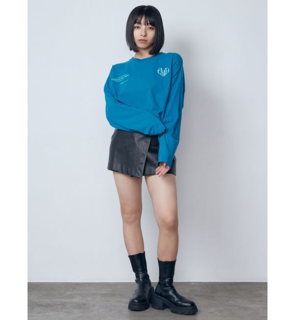 EMODA「マークユニットロングTシャツ」|Tシャツ・カットソー|