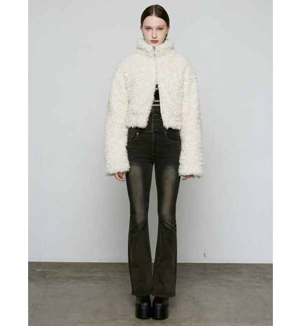 EMODA「2トーンボアブルゾン」|ブルゾン・スタジャン|