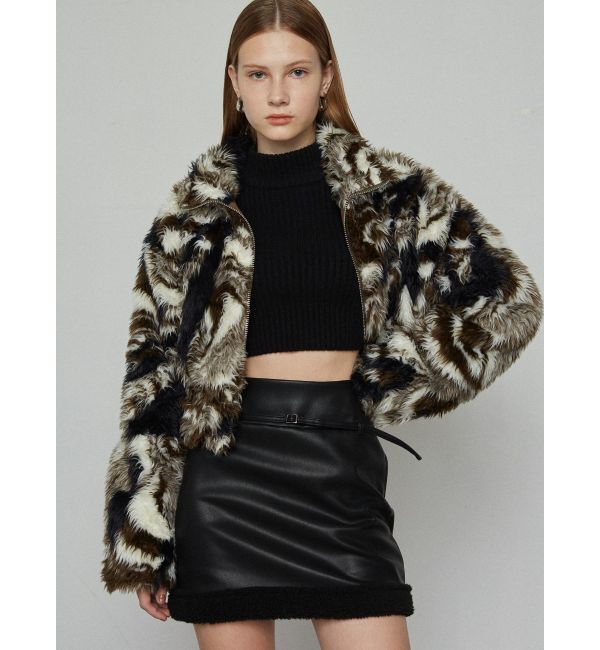 EMODA「2トーンボアブルゾン」|ブルゾン・スタジャン|