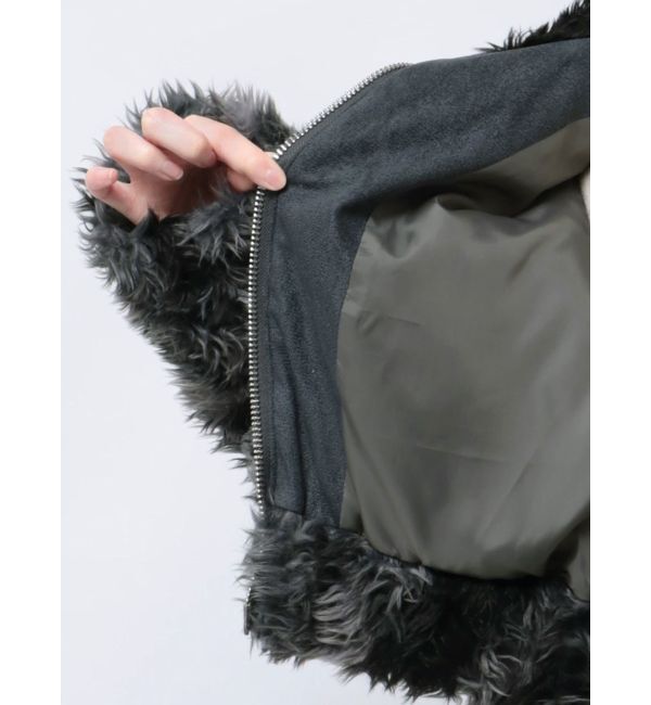 EMODA「2トーンボアブルゾン」|ブルゾン・スタジャン|