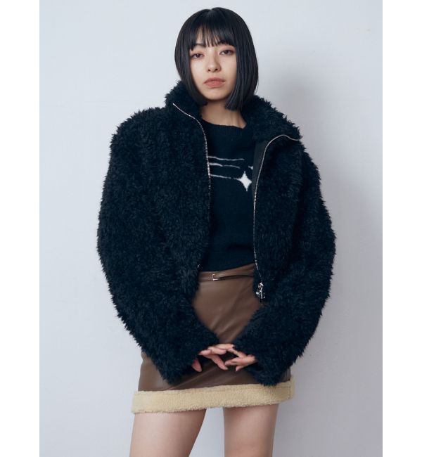 EMODA「2トーンボアブルゾン」|ブルゾン・スタジャン|