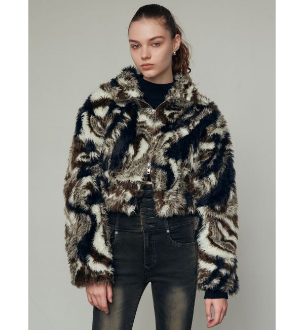 EMODA「2トーンボアブルゾン」|ブルゾン・スタジャン|