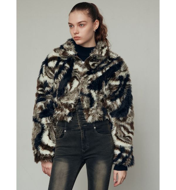 EMODA「2トーンボアブルゾン」|ブルゾン・スタジャン|