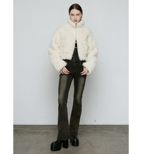 EMODA「2トーンボアブルゾン」|ブルゾン・スタジャン|