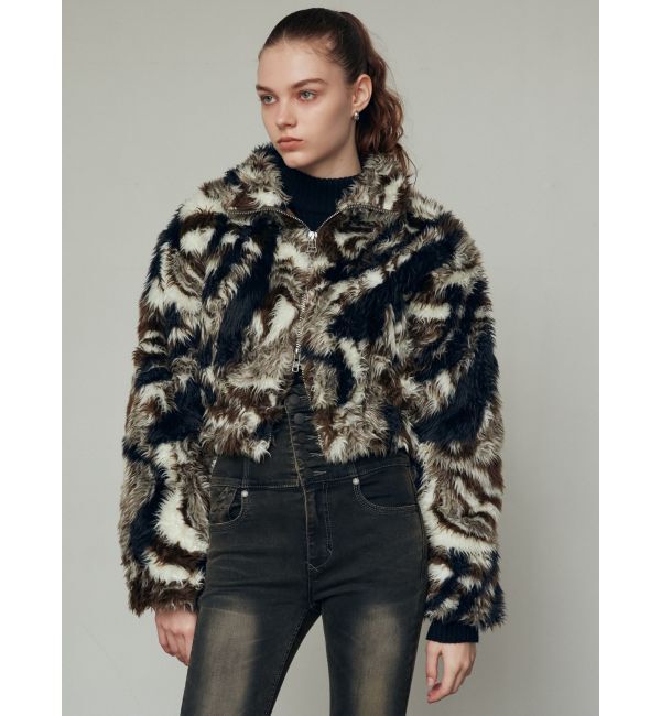 EMODA「2トーンボアブルゾン」|ブルゾン・スタジャン|