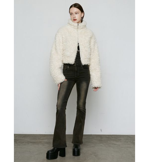 EMODA「2トーンボアブルゾン」|ブルゾン・スタジャン|