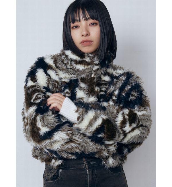 EMODA「2トーンボアブルゾン」|ブルゾン・スタジャン|