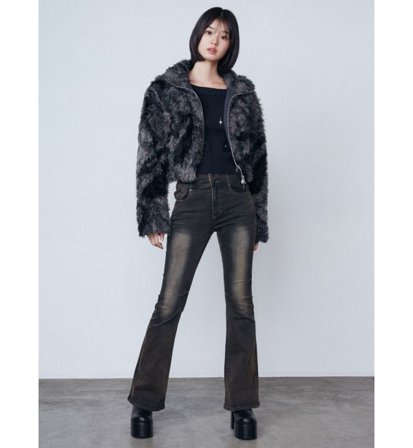 EMODA「2トーンボアブルゾン」|ブルゾン・スタジャン|