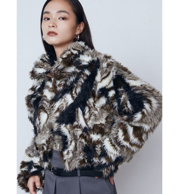 EMODA「2トーンボアブルゾン」|ブルゾン・スタジャン|