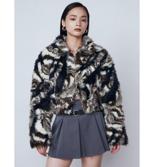 EMODA「2トーンボアブルゾン」|ブルゾン・スタジャン|