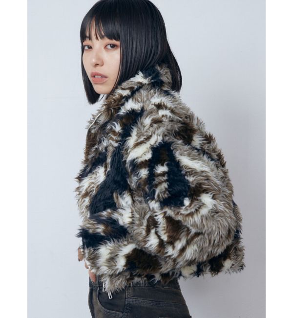 EMODA「2トーンボアブルゾン」|ブルゾン・スタジャン|