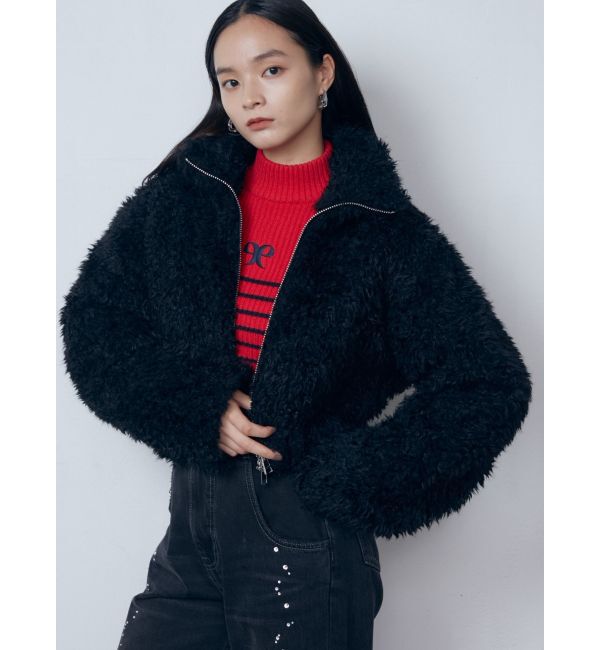 EMODA「2トーンボアブルゾン」|ブルゾン・スタジャン|