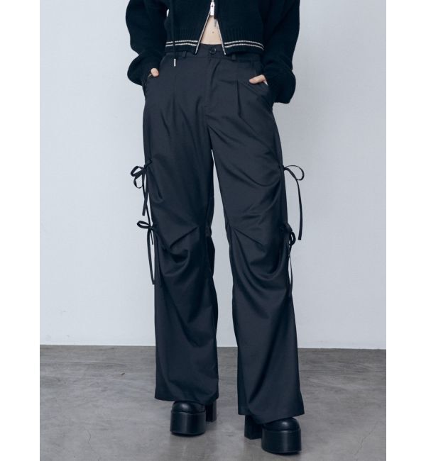 EMODA「サイドハンドリボンルーズパンツ」|その他|