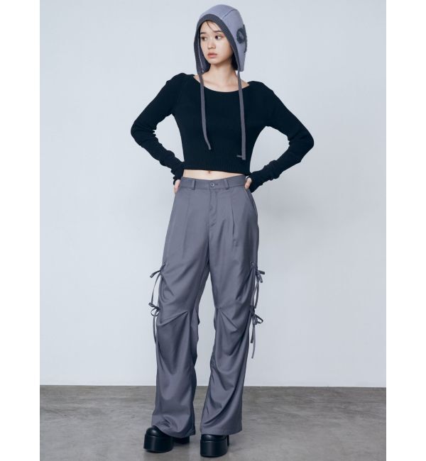 EMODA「サイドハンドリボンルーズパンツ」|その他|