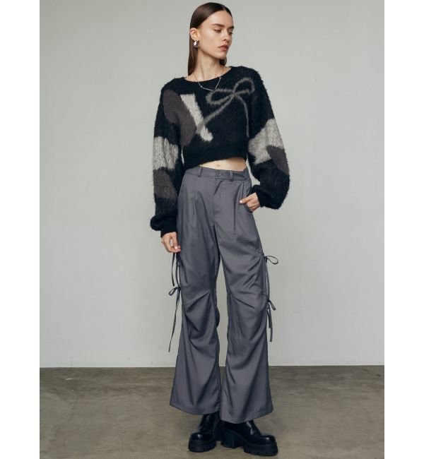 EMODA「サイドハンドリボンルーズパンツ」|その他|