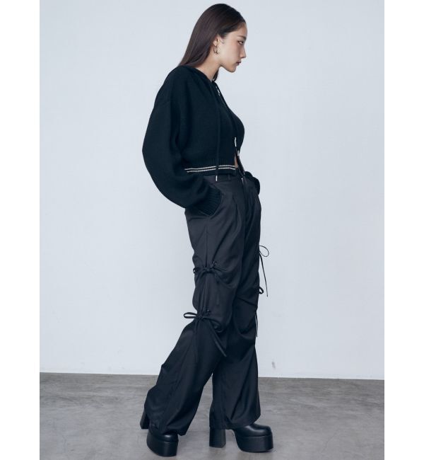 EMODA「サイドハンドリボンルーズパンツ」|その他|