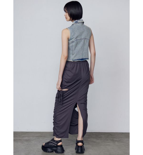 EMODA「ギャザーストリングマキシスカート」|スカート|