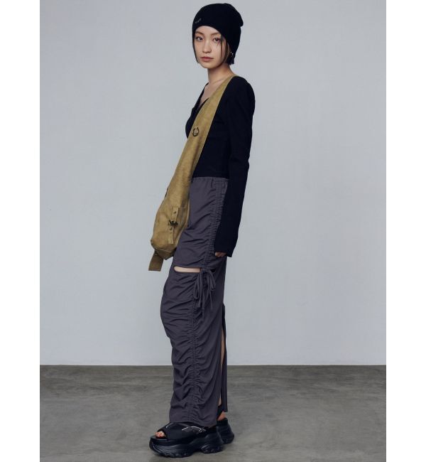 EMODA「ギャザーストリングマキシスカート」|スカート|