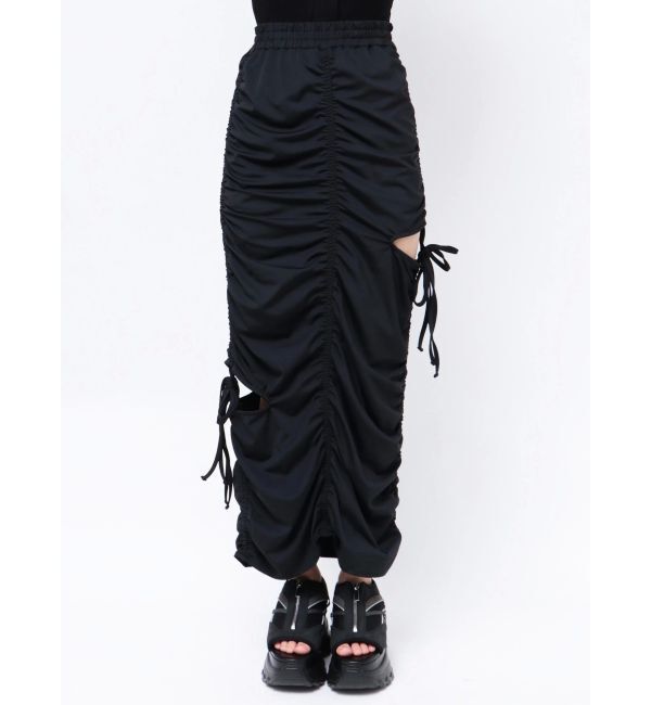 EMODA「ギャザーストリングマキシスカート」|スカート|