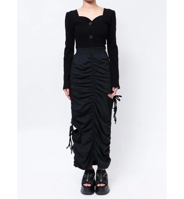 EMODA「ギャザーストリングマキシスカート」|スカート|