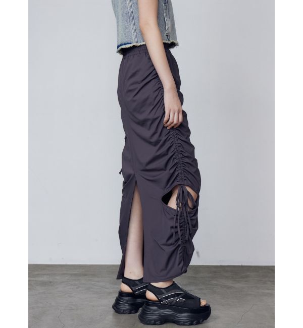 EMODA「ギャザーストリングマキシスカート」|スカート|
