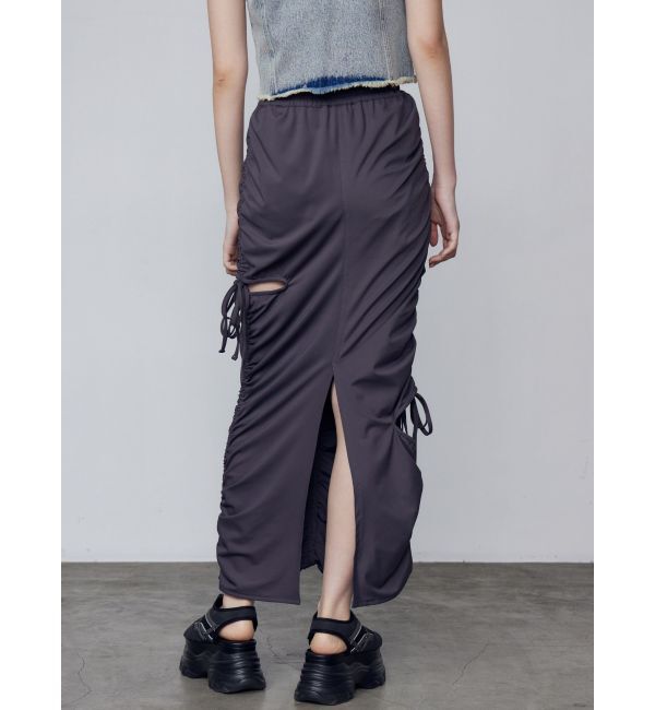 EMODA「ギャザーストリングマキシスカート」|スカート|