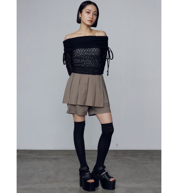 EMODA「レースオフショルダートップ」|Tシャツ・カットソー|