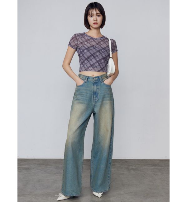 EMODA「フィットシアークロップトップ」|Tシャツ・カットソー|