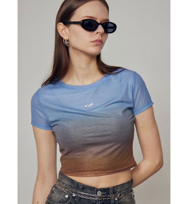 EMODA「フィットシアークロップトップ」|Tシャツ・カットソー|ライトミックス