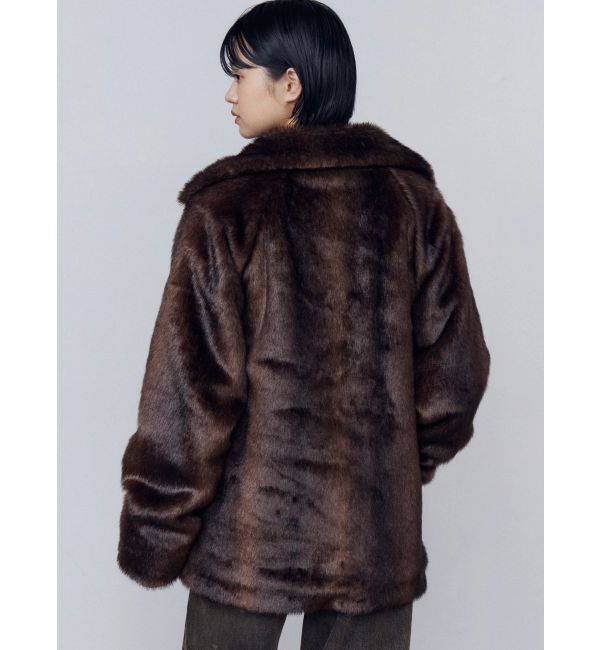 EMODA「ミディフェイクファーコート」|ダウン|