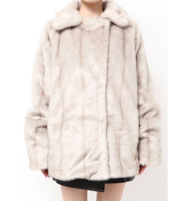 EMODA「ミディフェイクファーコート」|ダウン|