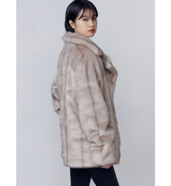 EMODA「ミディフェイクファーコート」|ダウン|