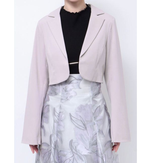 MERCURYDUO「【セットアップ着用可】2WAYスリットスリーブマイクロ丈ジャケット」|テーラードジャケット|