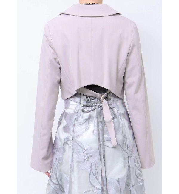 MERCURYDUO「【セットアップ着用可】2WAYスリットスリーブマイクロ丈ジャケット」|テーラードジャケット|