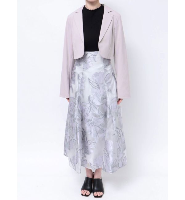 MERCURYDUO「【セットアップ着用可】2WAYスリットスリーブマイクロ丈ジャケット」|テーラードジャケット|