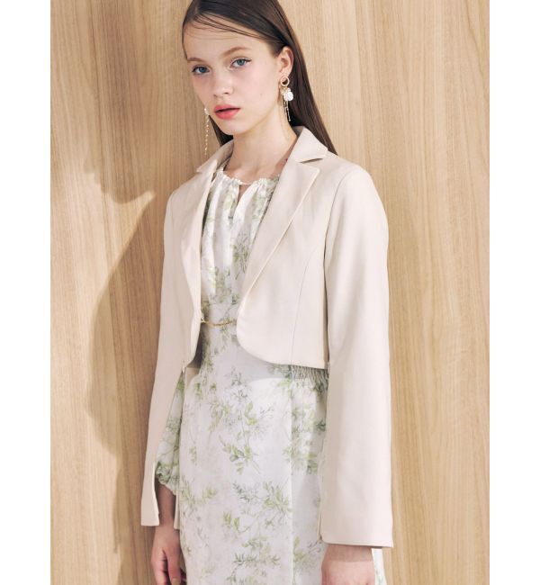 MERCURYDUO「【セットアップ着用可】2WAYスリットスリーブマイクロ丈ジャケット」|テーラードジャケット|