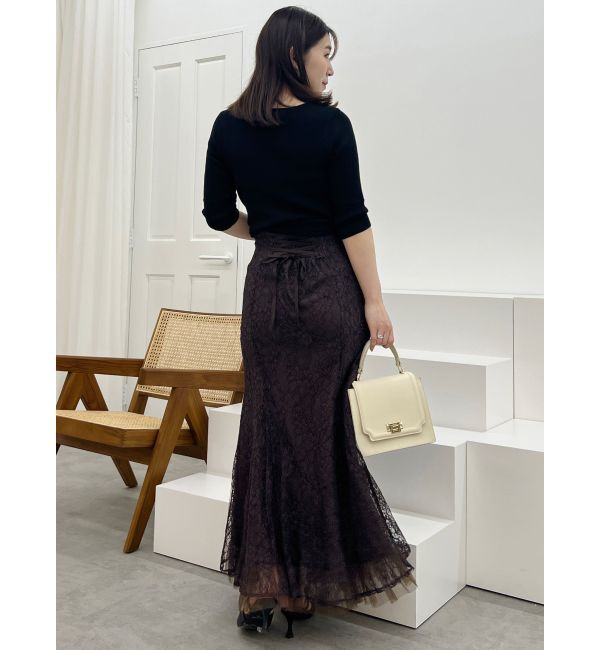 MERCURYDUO「フロントZIPニット」|ニット・セーター|