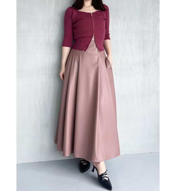 MERCURYDUO「フロントZIPニット」|ニット・セーター|