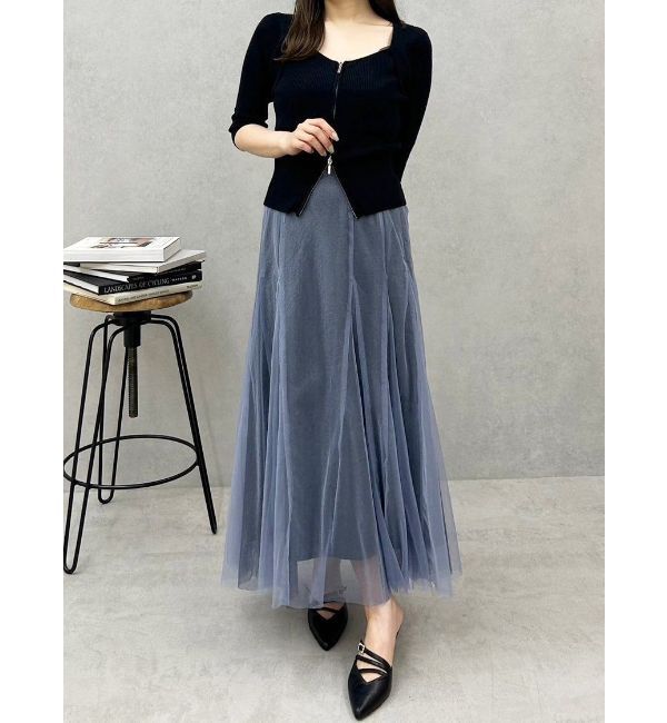 MERCURYDUO「フロントZIPニット」|ニット・セーター|