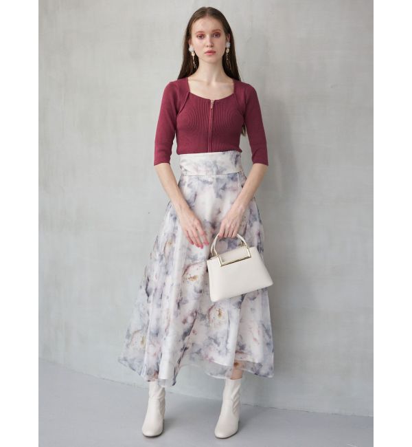 MERCURYDUO「フロントZIPニット」|ニット・セーター|