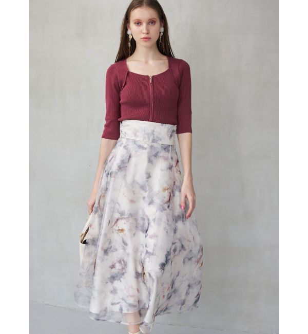 MERCURYDUO「フロントZIPニット」|ニット・セーター|