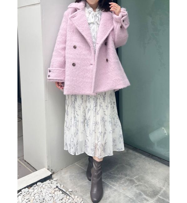 MERCURYDUO「花柄プリーツティアードワンピース」|ワンピース|