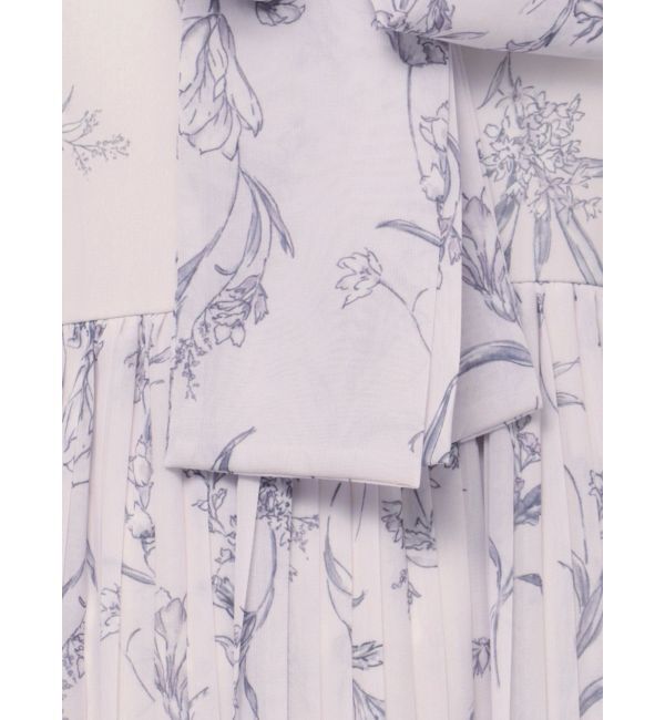 MERCURYDUO「花柄プリーツティアードワンピース」|ワンピース|