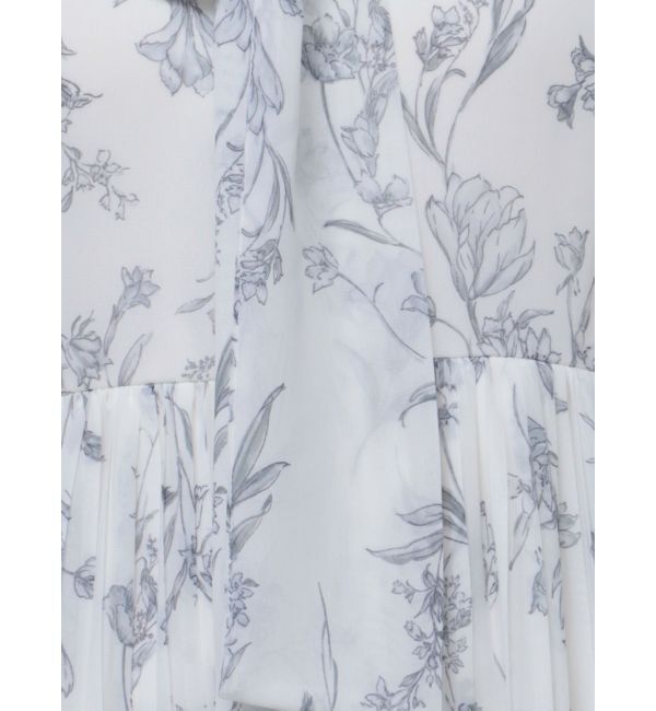 MERCURYDUO「花柄プリーツティアードワンピース」|ワンピース|