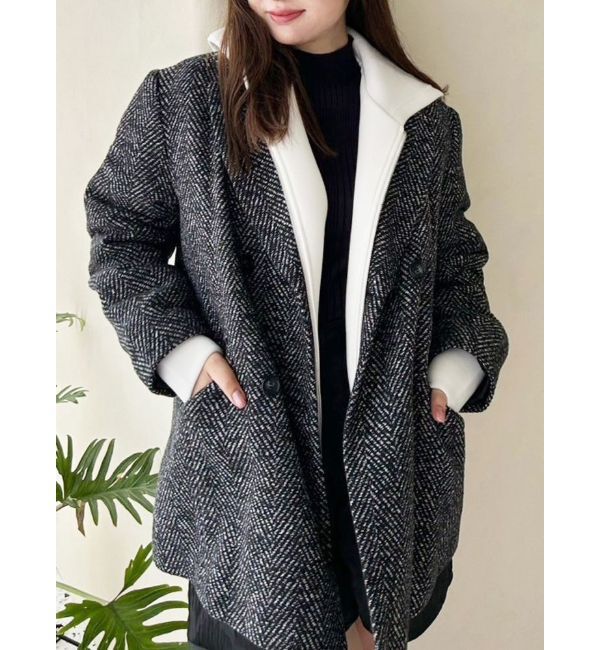 MERCURYDUO「ツイードオーバー2WAYジャケット」|その他|