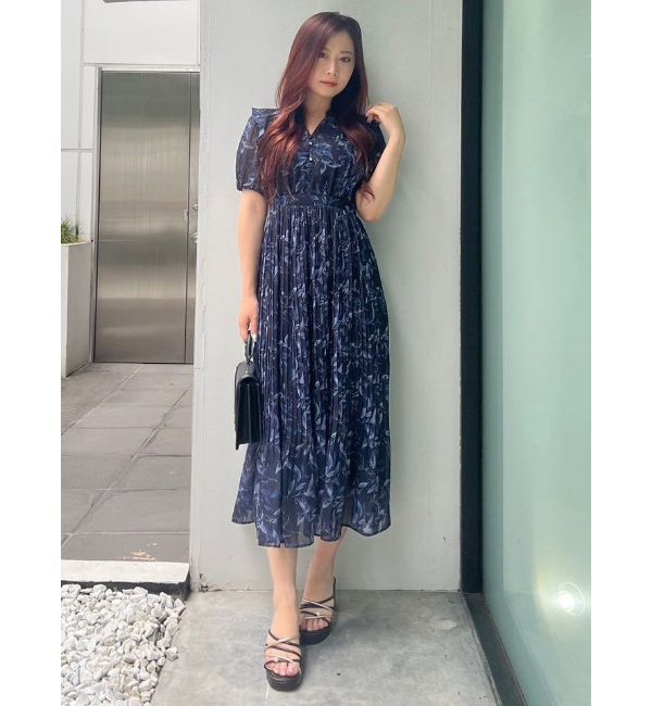 MERCURYDUO「プリーツティアードワンピース」|ワンピース|