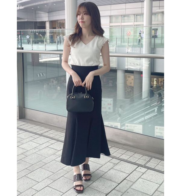 MERCURYDUO「バックレースアップストレッチマーメイドスカート」|スカート|