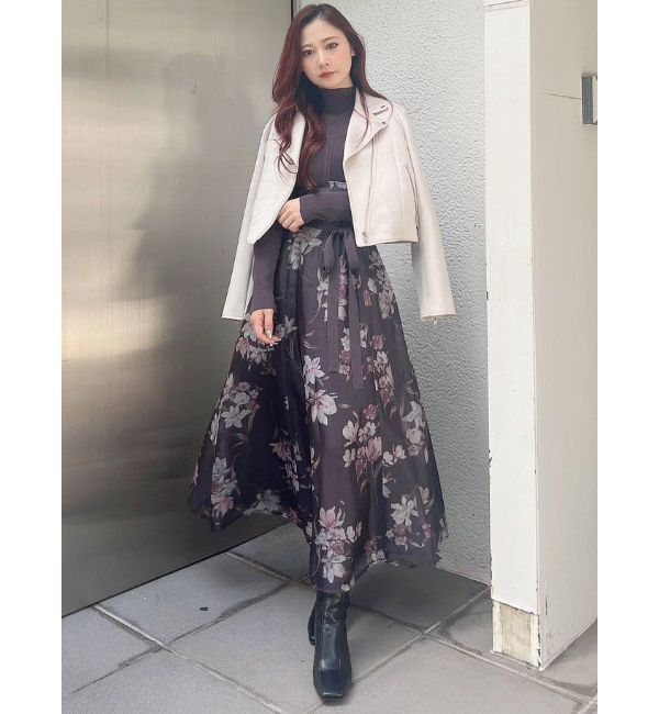 MERCURYDUO「フェイクスエードコンパクトライダースジャケット」|ライダースジャケット|